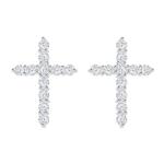 Preciosa Cercei de design din argint Tender Cross cu zirconiu cubic Preciosa 5333 00