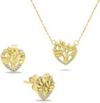 Brilio Silver Set de bijuterii placate cu aur Arborele vieții SET236W (colier, cercei, )