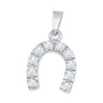 Soliter Brilio Silver Pandantiv din argint Potcoavă cu zirconii 446 001 00406 04