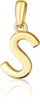 JVD Pandantiv placat cu aur litera „S SVLP0948XH2GO0S