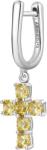 Brosway Cercel single din argint Cruce Fancy Energy Yellow FEY09