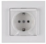 Arvia Electric Priză simplă cu împământare Arvia Electric Karen, capac de protecție, alb (20011000218)