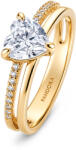 Pandora Inel fermecător placat cu aur cu zirconi Timeless Shine 163100C01 58 mm