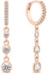Brilio Silver Cercei strălucitori bronz cu zirconiu transparent EA869R