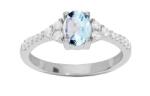 Kalace Brilio Silver Inel fermecător din argint cu topaz Mystic Stone SRC0203TZ 50 mm