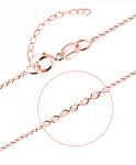Cutie Jewellery Lanț fin din aur roz Anker Z0014 40 cm