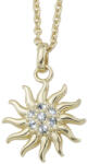 CRYSTalp Colier frumos placat cu aur cu cristale Energy Sun 32171. G