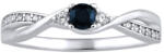 Silvego Inel de argint cu safir natural autentic JJJR1100SAP 58 mm