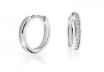 Cutie Jewellery Cercei rotunzi atemporali din aur alb C3343-80-10-X-2 alb