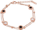 Troli Brățară bronz dublă din oțel