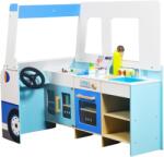 Smart Baby Camion din lemn pentru înghețată Smart Baby - Mare, cu accesorii (ACT266) Bucatarie copii