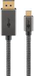 Oehlbach USB-C DisplayPort Átalakító Fekete 1m 75707 (75707)