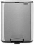Brabantia Cos de gunoi Brabantia Bo Pedal 1010143, 12 l, Inchidere usoara, Baza antiderapanta, Rezistent la amprente, Otel inoxidabil/Mat (1010143) Cos de gunoi
