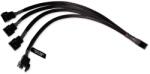 Alphacool Ventilátor kábel elosztó 4-Pin PWM 1x4-Pin - 4x4-Pin Fekete 30cm 18683 (18683)