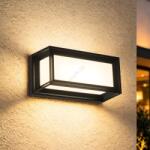 Brilagi - LED външно стенно осветително тяло със сензор PARKER LED/12W/230V черно IP44 (BG4612)