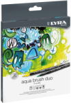 LYRA Markere LYRA Aqua Brush Duo, 2 capete (brush + 1mm), 12 culori/cutie (LR-006521120)