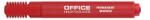 Office Products Permanent marker, varf tesit 1-5mm, corp plastic, Office Products - rosu (OF-17071311-04)