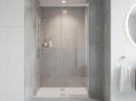 SAPHO GELCO LUXOR 140 cm zuhanyajtó transzparent üveggel, króm GU1214CH (GU1214CH)