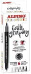 Alpino Marker cu 2 capete, pentru caligrafie, varf fine/tip pensula, 6 culori/set, ALPINO Color Experience (MS-AR001040)