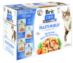Brit 24x85g Brit Care Cat filék aszpikban nedves macskatáp vegyes csomagban