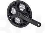 Prowheel TY-CN02 négyszögtengelyes trekking hajtómű 28-38-48T, 175 mm, alumínium, LV, fekete-szürke, OEM kiszerelés