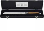 Laguiole Luxury Line Cuțit pentru pâine, mâner din lemn de măslin, lungime: 340 mm, lățime: 20 mm