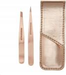 Tweezerman Professional szemöldök utazó szett Rose Gold árnyalat