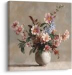Dovido Tablou flori delicate în vază rustică - 30x30