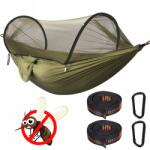 Bedee Turista függőágy szúnyoghálóval, amely automatikusan kioldódik, amikor kivesszük (hamak turystyczny Hammocks)