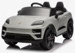 Macan Masinuta electrica pentru copii, Porsche Macan, 140W 12V, roti EVA, scaun tapitat, echipata premium, gri