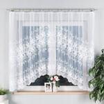 Markizeta Készre varrt jacquard függöny Joanna, íves, 300 x 160 cm, fehér (018227/FBL/001/300160/1)