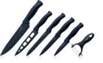 Swiss Haus Set 6 cutite Swiss Haus, otel inoxidabil, 34x12x5 cm, negru (SH-KS6BS)