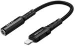 ACEFAST C1-05 Lightning - mini jack 3.5mm átalakító adapter 18cm (fekete) - mobil-box