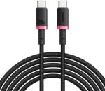  MacBook Piros / Fekete Baseus - Data Cable Dura Series (P10377803U03-01) - Gyors töltés, Type-C, PD 240W, 480Mbps, 1m