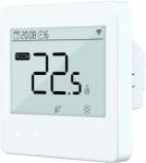 Quicksmart Termostat WiFi cu fir pentru încălzire în pardoseală și centrală termică Quicksmart Q40, montaj în doză, butoane tactile, Alb