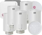 Quicksmart Automatizare centrala termica Quicksmart QTV20, Control Smart radiatoare, 5x Cap termostatat, Receiver RF, Gateway Hub, Wireless, Wifi