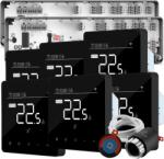 Quicksmart Kit Automatizare Încălzire în Pardoseală cu fir 6 Zone, 2x Controller Q10, 6x termostat Q40, 20 actuatoare NC, Negru - Kit Standard- set Actuator inclus