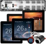 Quicksmart Automatizare încălzire în pardoseală 4 zone, kit cu fir Quicksmart Q10, 4x termostat Q50, Controller, 8 actuatoare NC, Negru - Kit fara set Actuator