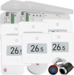 Quicksmart Automatizare Încălzire în Pardoseală wireless Quicksmart Q20, Kit 6 Zone, 2x Controller, 6x termostat Q30, 20 actuatoare NC, Alb - Kit Standard- set Actuator inclus