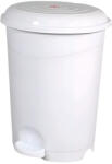 PLANET Pedálos szemetes kuka, műanyag, LUXURY fehér, kivehető kosárral, 12L NO3 - atadcleankft