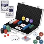  Set poker cu 300 jetoane, 2 pachete de carti si servieta din aluminiu (KG-0022)