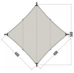 TATONKA Навес Tatonka Tarp 3 TC Tarp - Sand Beige - размер One Size (563-0194-0111) Палатка