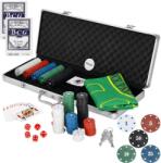  Set poker cu 500 jetoane, covoras verde si valiza din aluminiu (KG-0023)