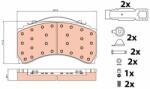 TRW Set placute frana TRW GDB5116 (GDB5116)