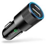  Szivargyújtós USB 3.1A + Type-C autós töltő, 15W (13993) (13993)