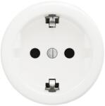 Reblig - Priză retro de perete SCHUKO 230V/16A, fără ramă, alb zăpadă (RG0160)