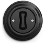Reblig - Buton retro cu ramă, negru (RG0016L)