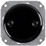 Reblig - Capac retro din porțelan pentru instalații electrice, negru (RG0229)