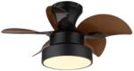 GLOBO 03670-LED Ventilator de tavan KARI, dimmabil, LED/22W/230V, 3000/4500/6000K, maro+telecomandă (GL8894)