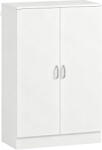 HomCom Dulap pentru pantofi cu 2 uși, 6 rafturi reglabile, balamale soft-close pentru 21 de perechi, lemn natural | Aosom Romania (837-626V91WT) Pantofar